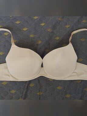 34A Beige T-Shirt Bra - Smooth Molded Push up Bra